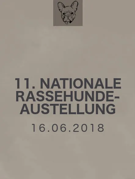 11. Nationale Rassehunde-Ausstellung